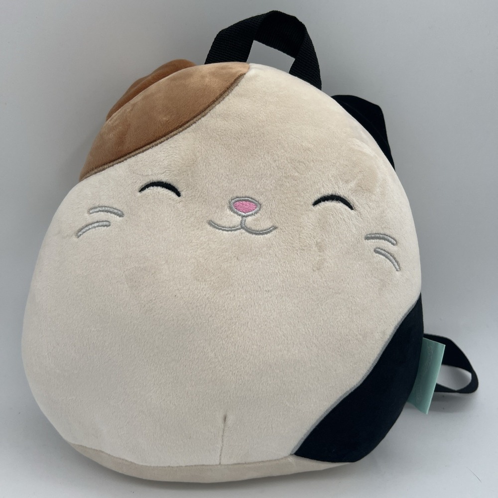 Squishmallows Cam the Calico Cat‎ Plush Mini Backpack